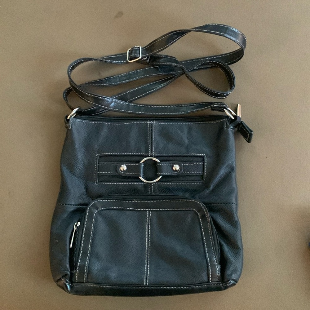 Crossbody black purse